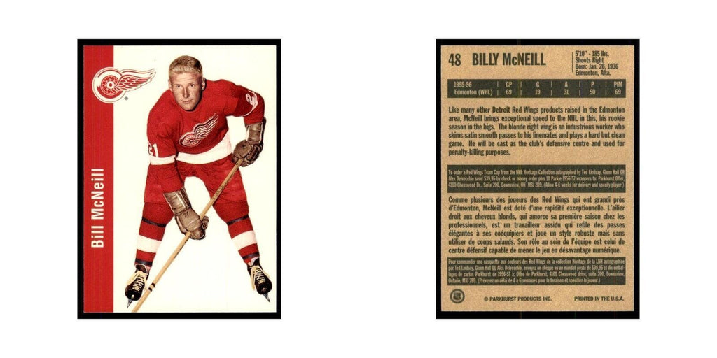 1994 Parkhurst Missing Link 1956-57 Billy McNeill Detroit Red Wings #48