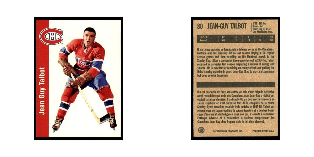 1994 Parkhurst Missing Link 1956-57 Jean-Guy Talbot Montreal Canadiens #80