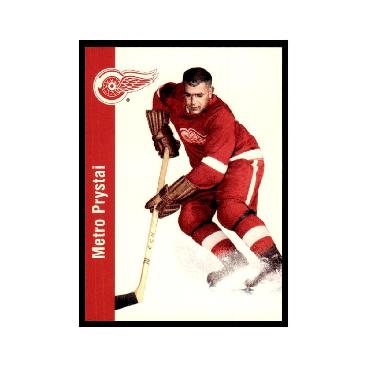 1994 Parkhurst Missing Link 1956-57 Metro Prystai Detroit Red Wings #57