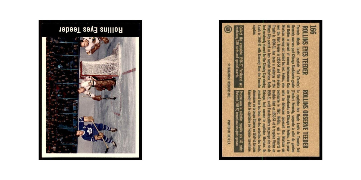 1994 Parkhurst Missing Link Rollins Eyes Teeder Toronto Maple Leafs #166