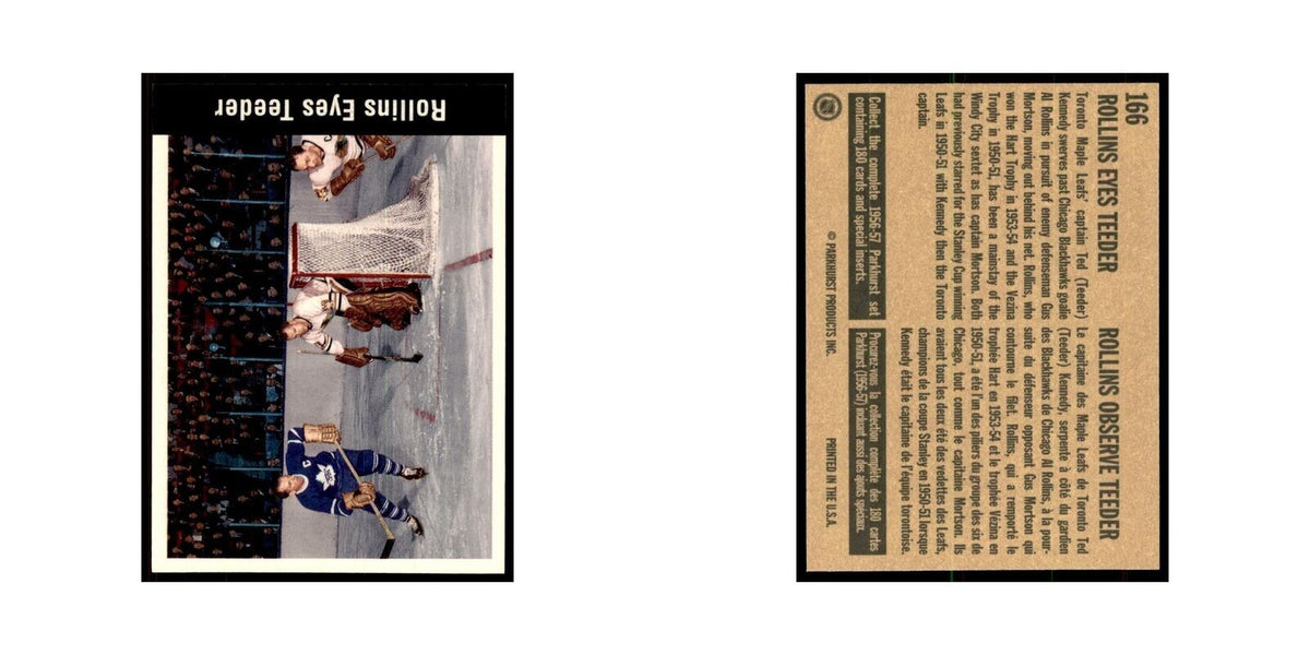 1994 Parkhurst Missing Link Rollins Eyes Teeder Toronto Maple Leafs #166