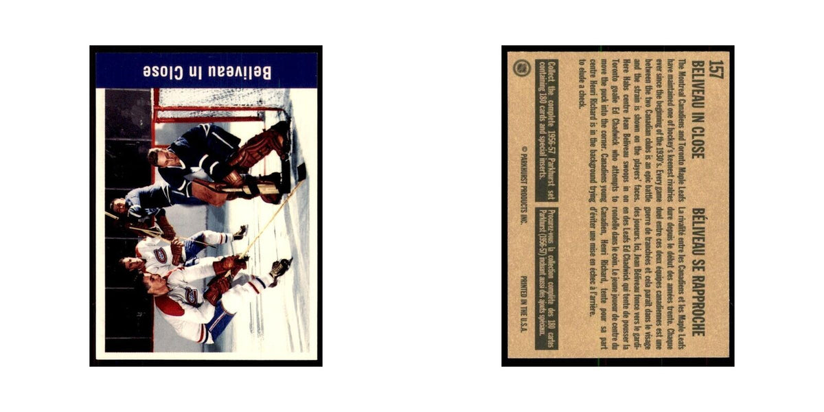 1994 Parkhurst Missing Link Beliveau in Close Montreal Canadiens #157