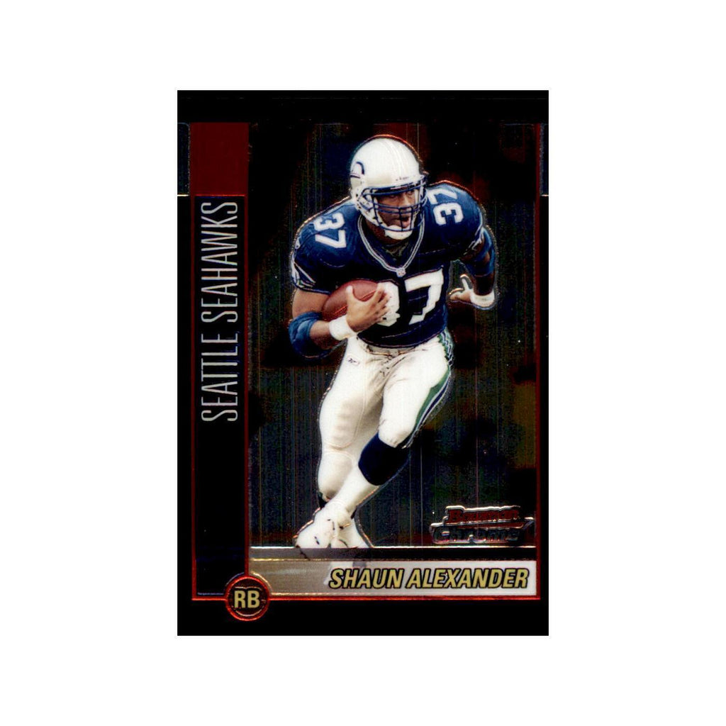 2002 Bowman Chrome Shaun Alexander Football Cards #80