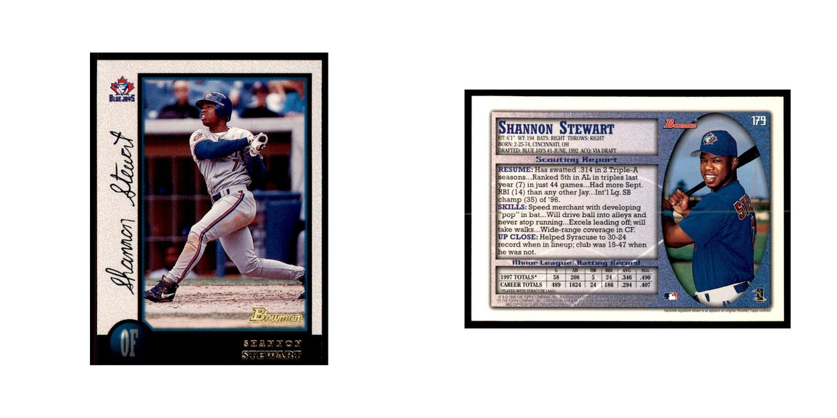1998 Bowman Shannon Stewart Baseball Cards #179