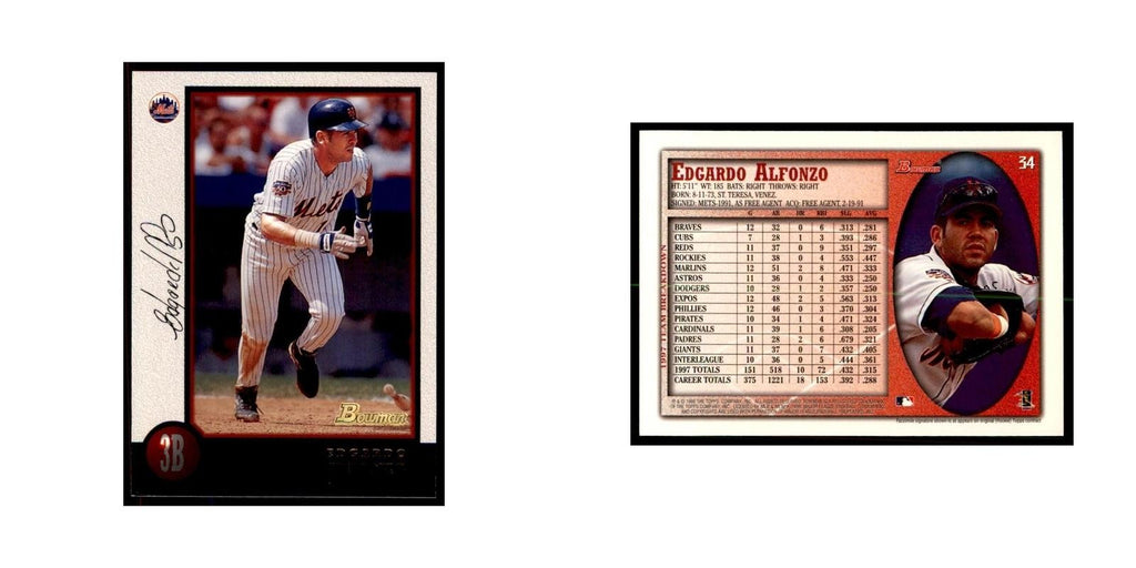 1998 Bowman Edgardo Alfonzo Baseball Cards #34