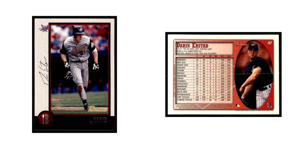 1998 Bowman Darin Erstad Baseball Cards #47