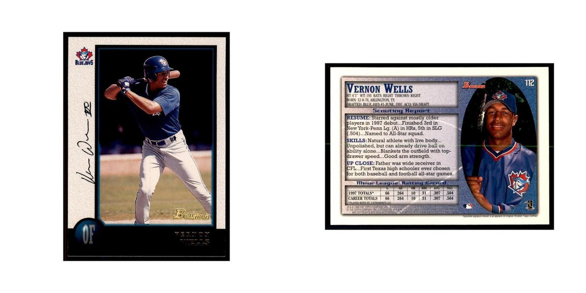 1998 Bowman Vernon Wells Baseball Cards #112