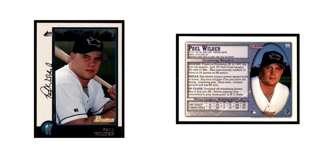 1998 Bowman Paul Wilder Baseball Cards #99