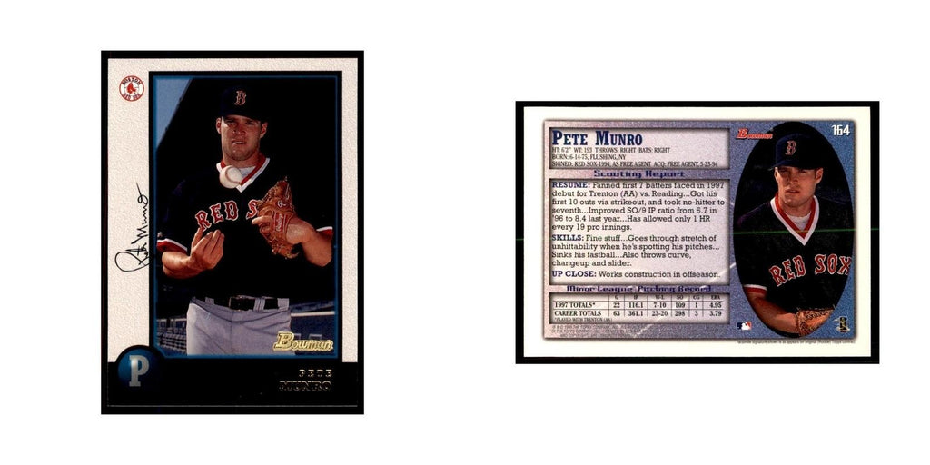 1998 Bowman Pete Munro Baseball Cards #164