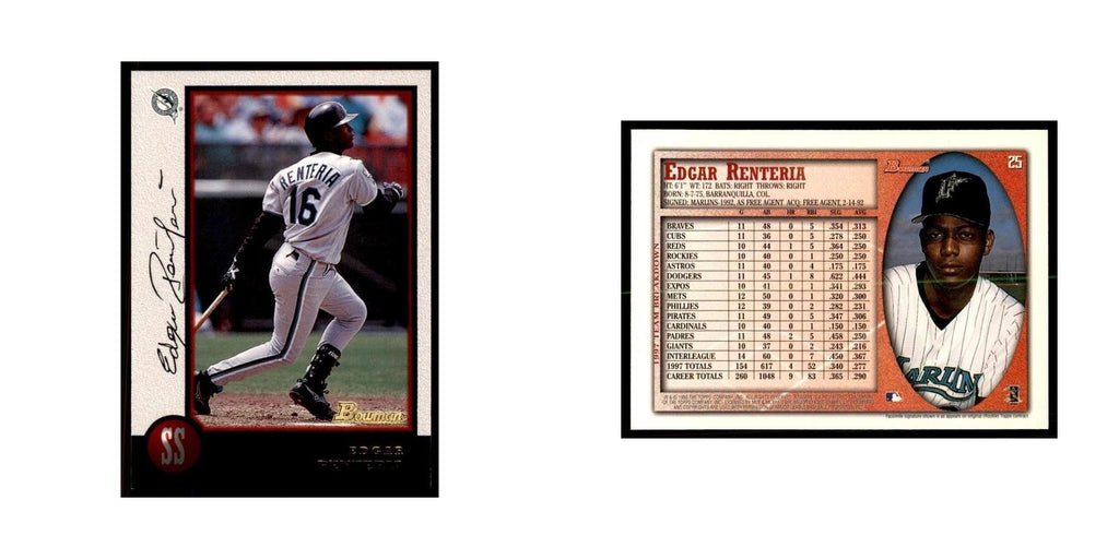 1998 Bowman Edgar Renteria Baseball Cards #25