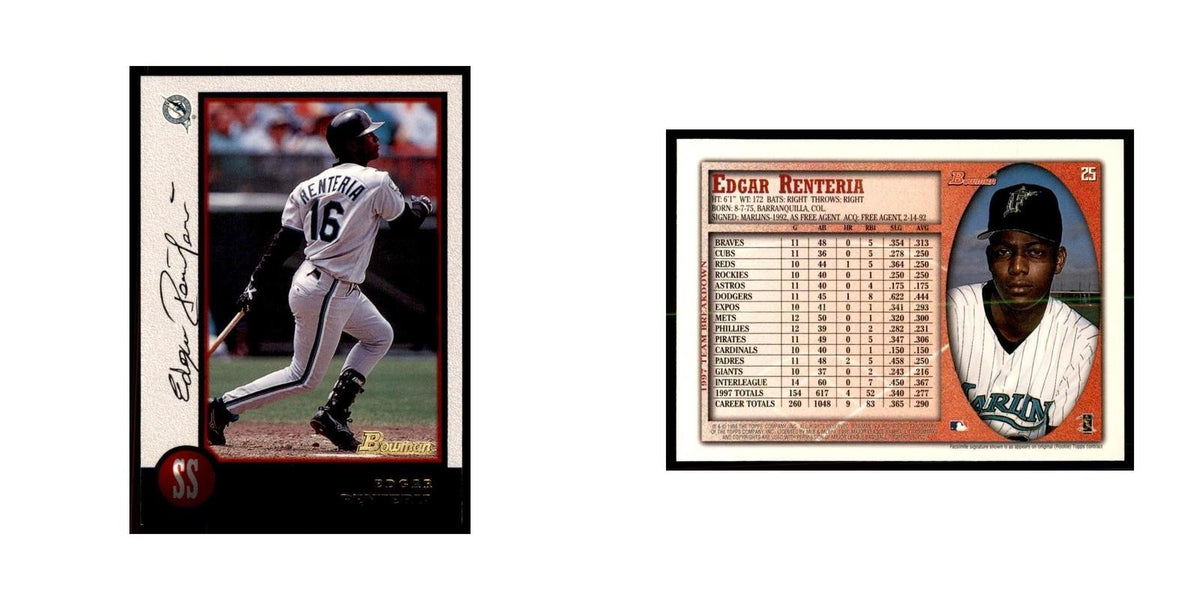 1998 Bowman Edgar Renteria Baseball Cards #25