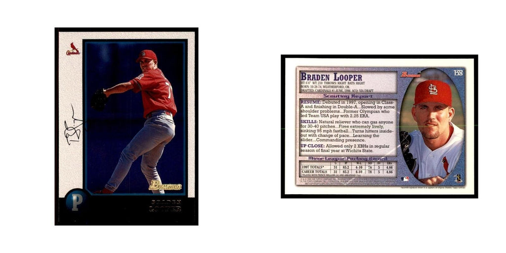 1998 Bowman Braden Looper Baseball Cards #138