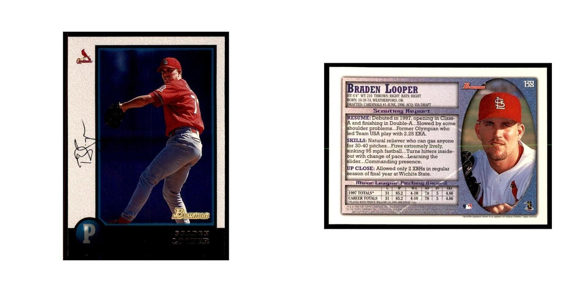 1998 Bowman Braden Looper Baseball Cards #138