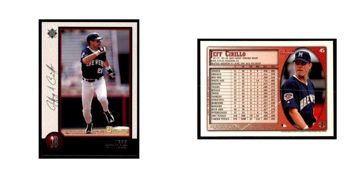 1998 Bowman Jeff Cirillo Baseball Cards #45