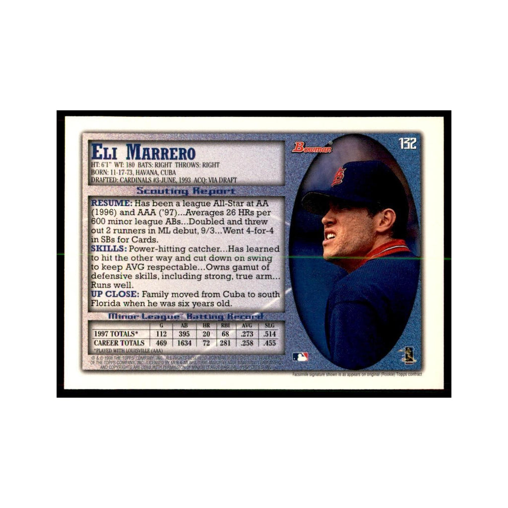 1998 Bowman Eli Marrero Baseball Cards #132