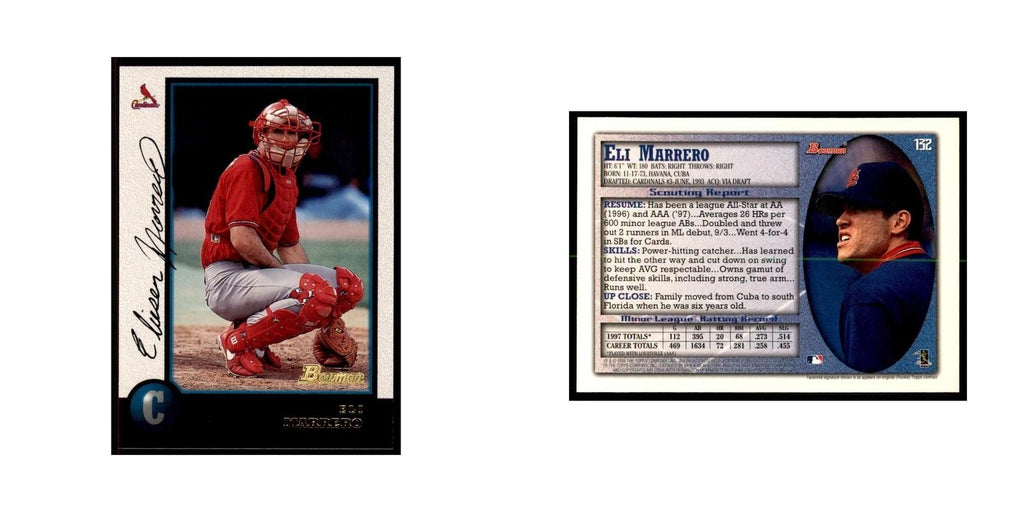1998 Bowman Eli Marrero Baseball Cards #132