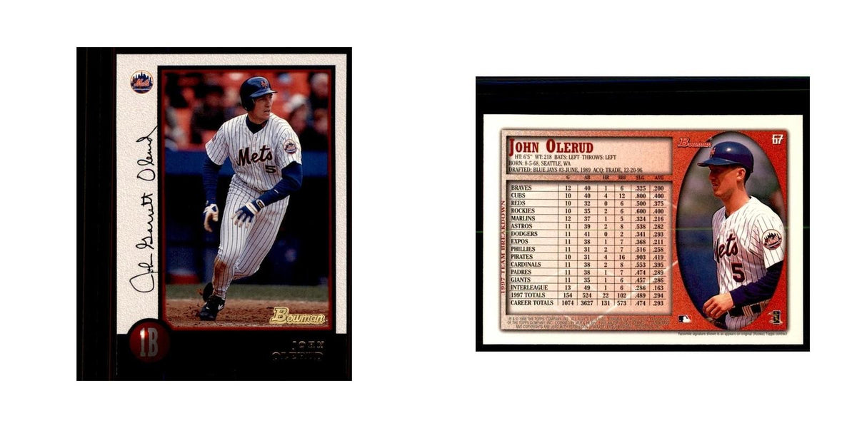 1998 Bowman John Olerud Baseball Cards #67