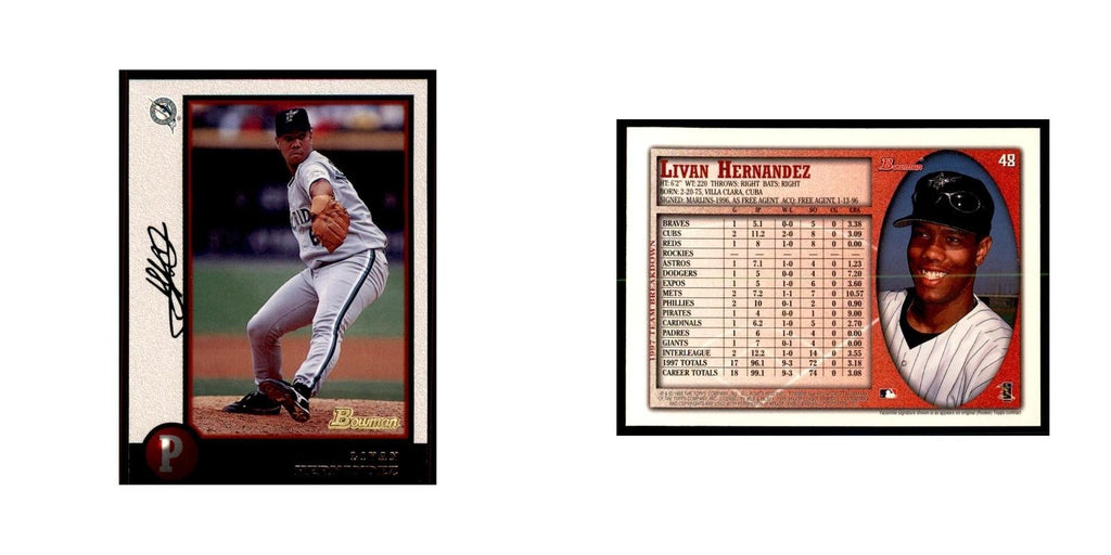 1998 Bowman Livan Hernandez Baseball Cards #48