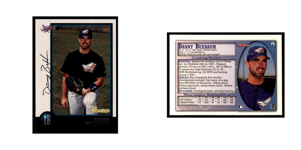 1998 Bowman Danny Buxbaum Baseball Cards #76
