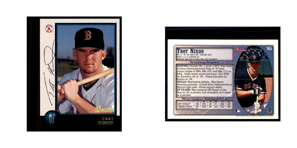 1998 Bowman Trot Nixon Baseball Cards #165