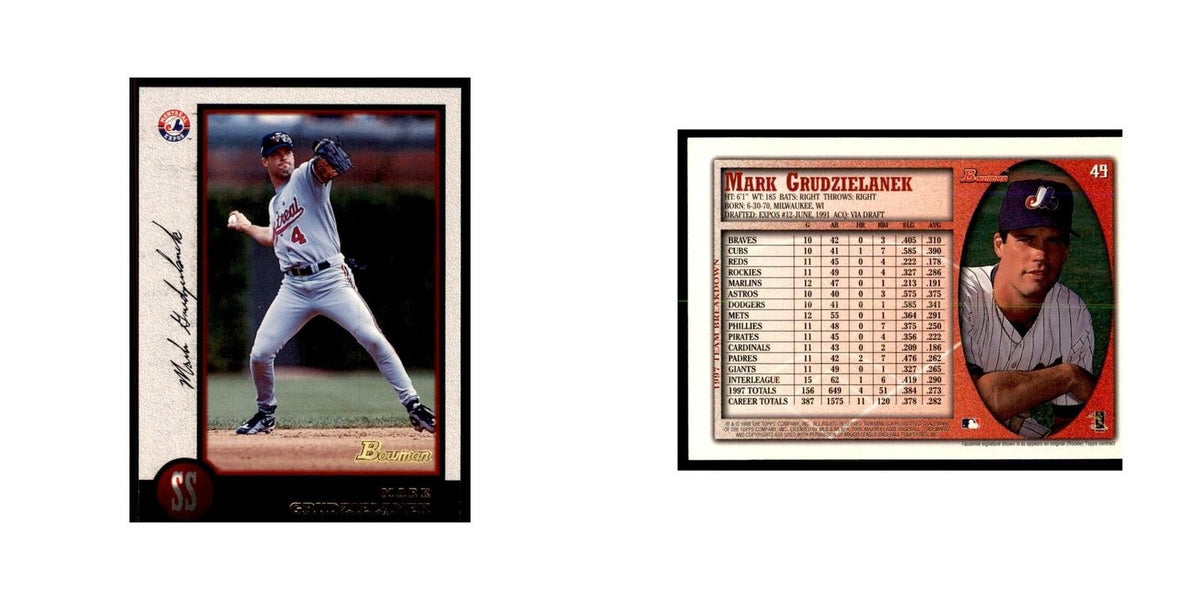 1998 Bowman Mark Grudzielanek Baseball Cards #49