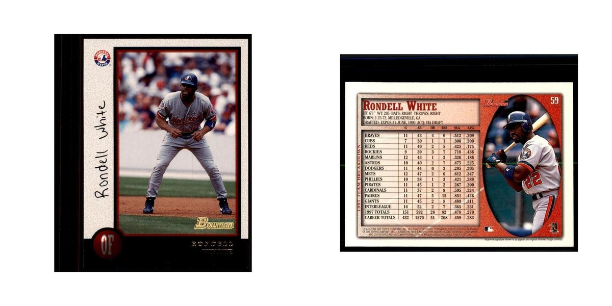 1998 Bowman Rondell White Baseball Cards #59