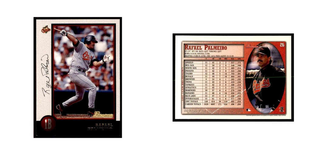 1998 Bowman Rafael Palmeiro Baseball Cards #26