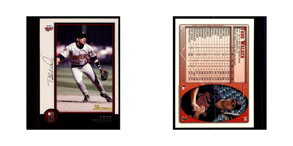 1998 Bowman Todd Walker Baseball Cards #54