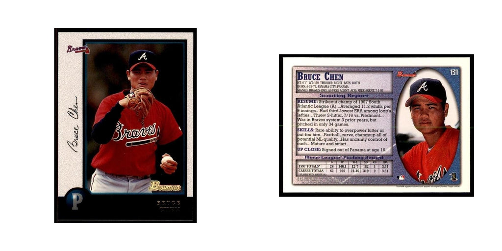 1998 Bowman Bruce Chen Baseball Cards #131