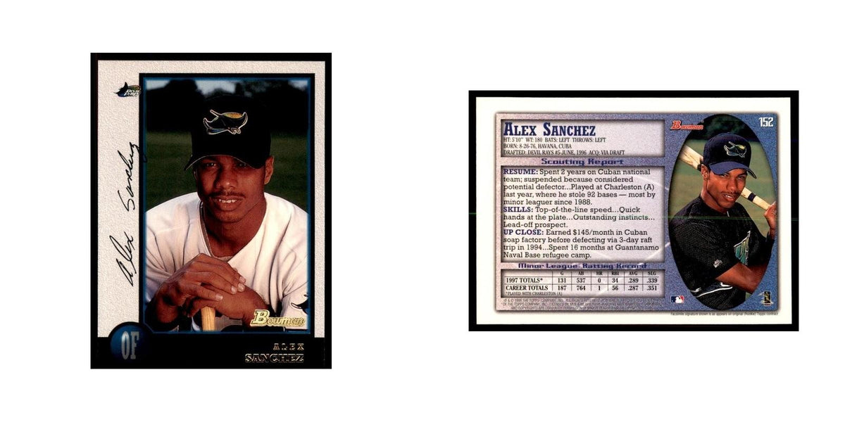 1998 Bowman Alex Sanchez Baseball Cards #152