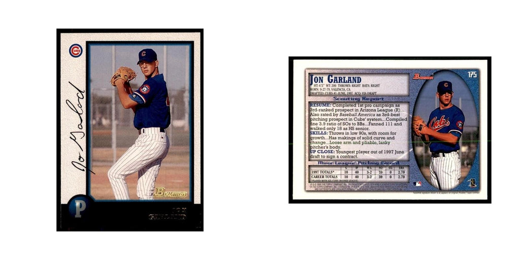 1998 Bowman Jon Garland Baseball Cards #175
