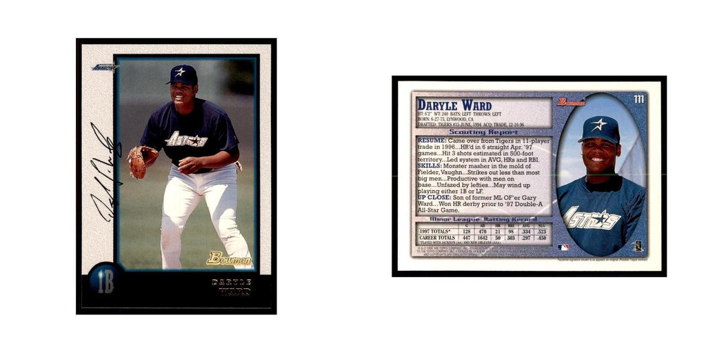 1998 Bowman Daryle Ward Baseball Cards #111