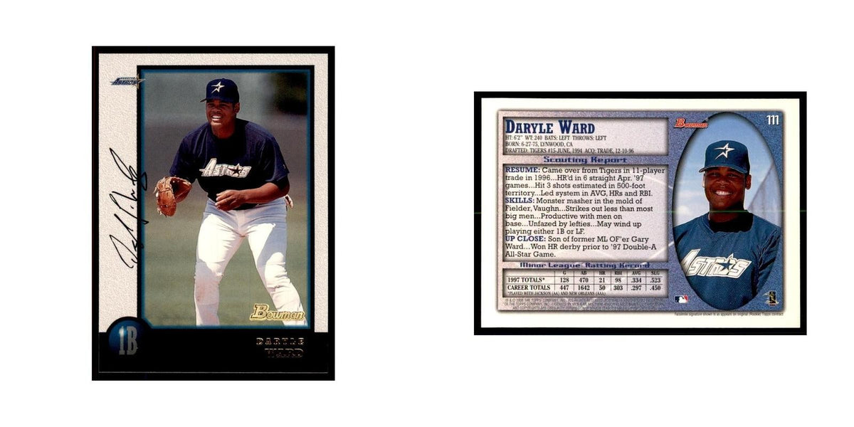 1998 Bowman Daryle Ward Baseball Cards #111