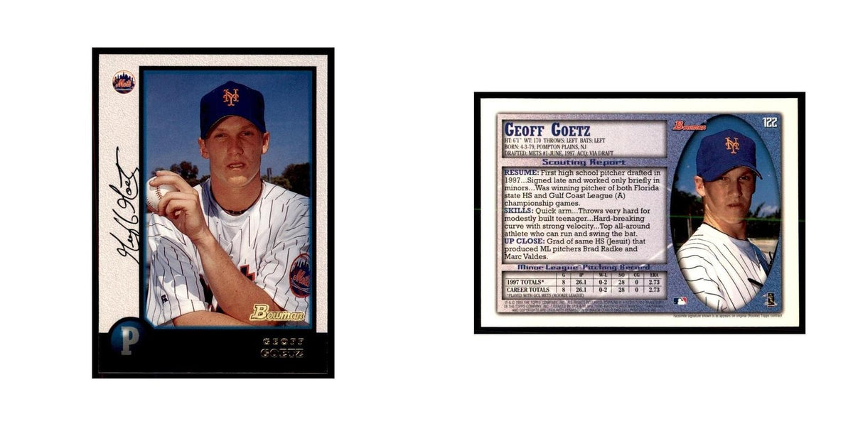 1998 Bowman Geoff Goetz Baseball Cards #122