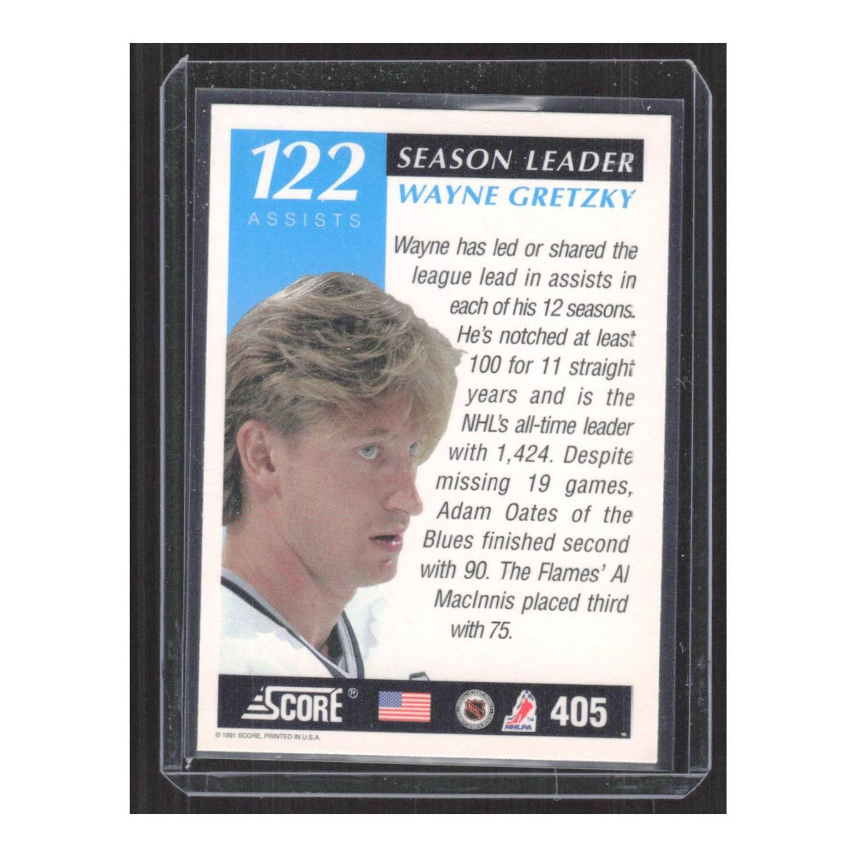 1991 Score American Wayne Gretzky Los Angeles Kings #405
