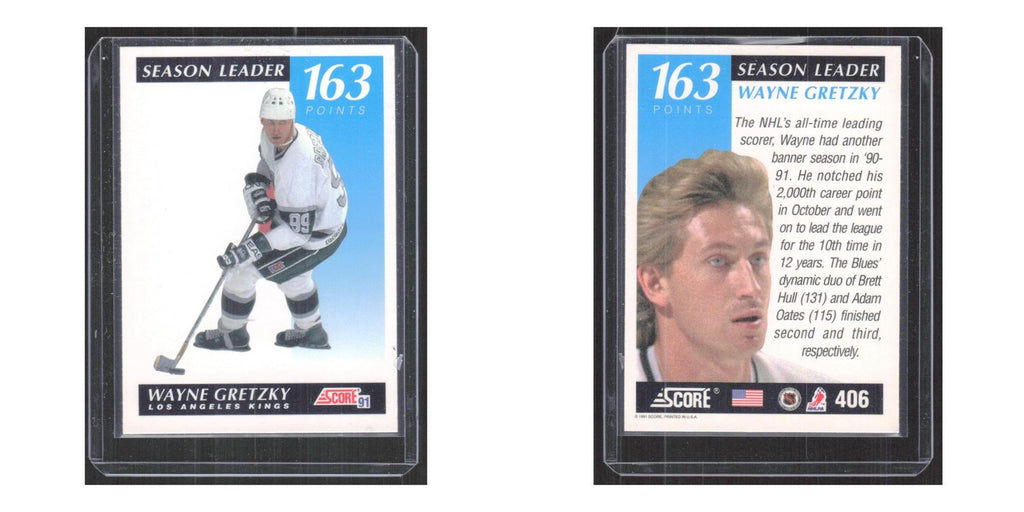 1991 Score American Wayne Gretzky Los Angeles Kings #406
