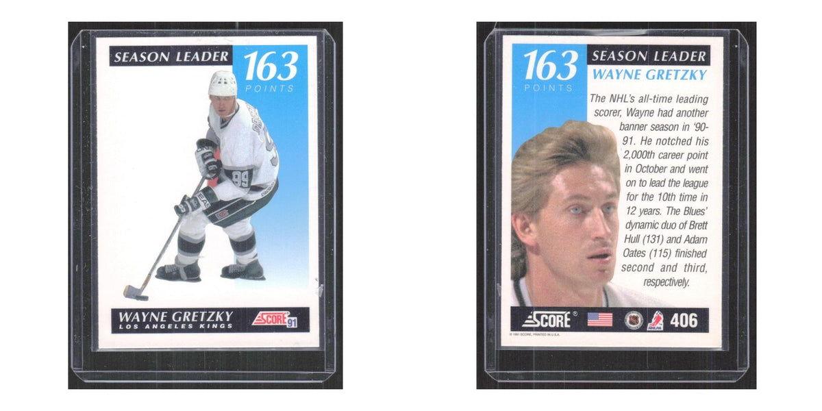 1991 Score American Wayne Gretzky Los Angeles Kings #406