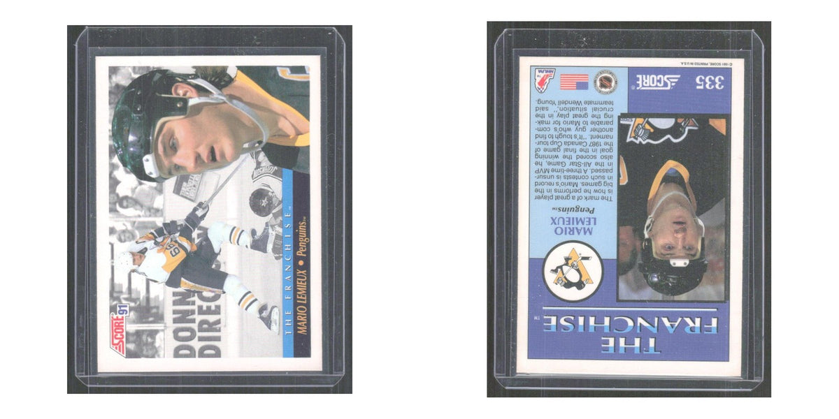 1991 Score Mario Lemieux Pittsburgh Penguins #200