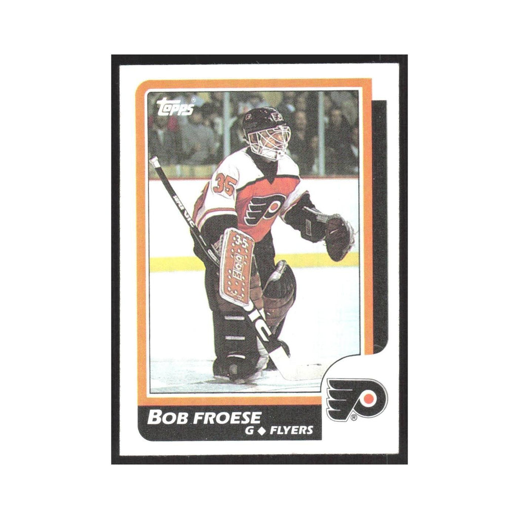 1986 Topps Bob Froese Philadelphia Flyers #55
