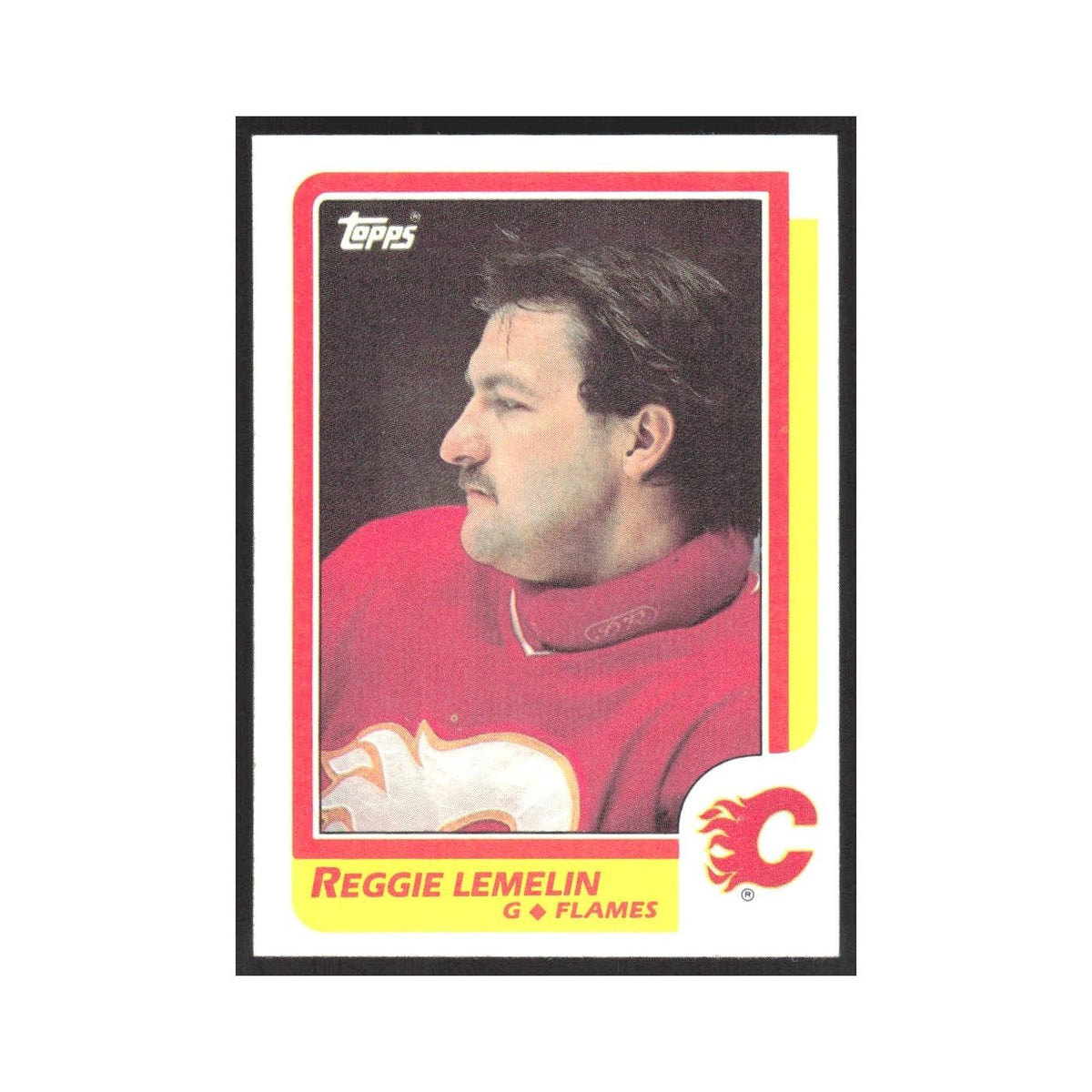 1986 Topps Reggie Lemelin Calgary Flames #102