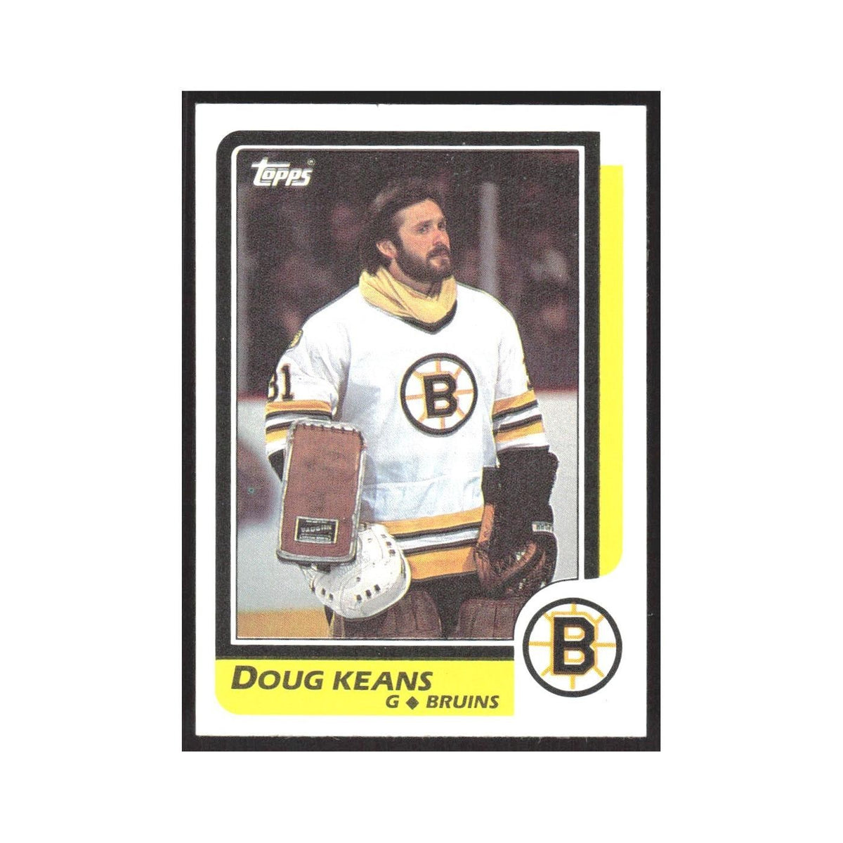 1986 Topps Doug Keans Boston Bruins #22