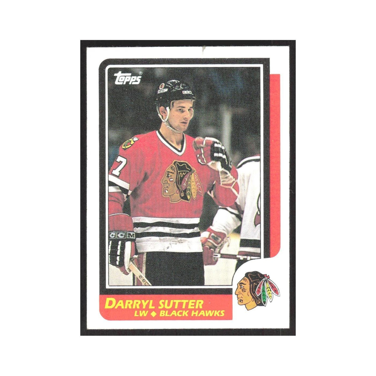 1986 Topps Darryl Sutter Chicago Blackhawks #49