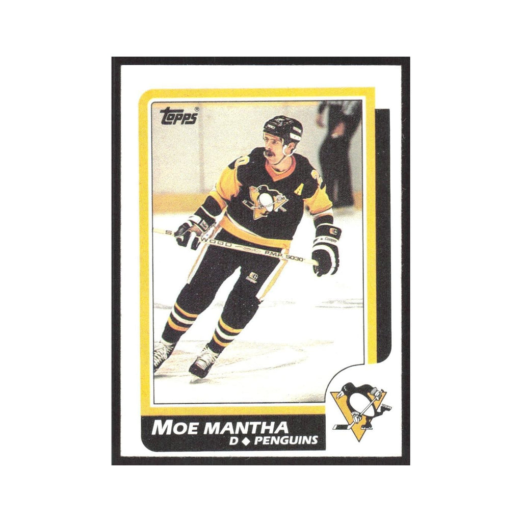 1986 Topps Moe Mantha Pittsburgh Penguins #45