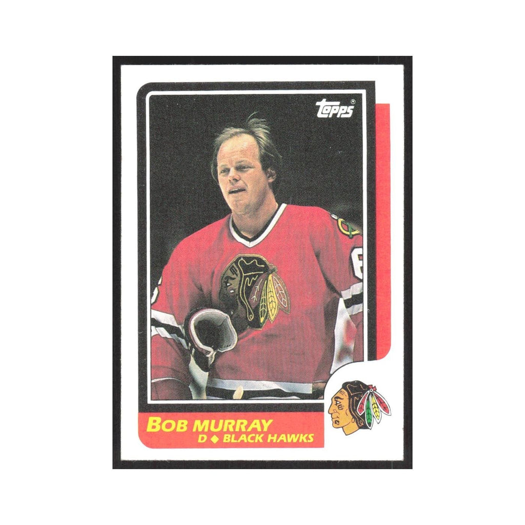 1986 Topps Bob Murray Chicago Blackhawks #64