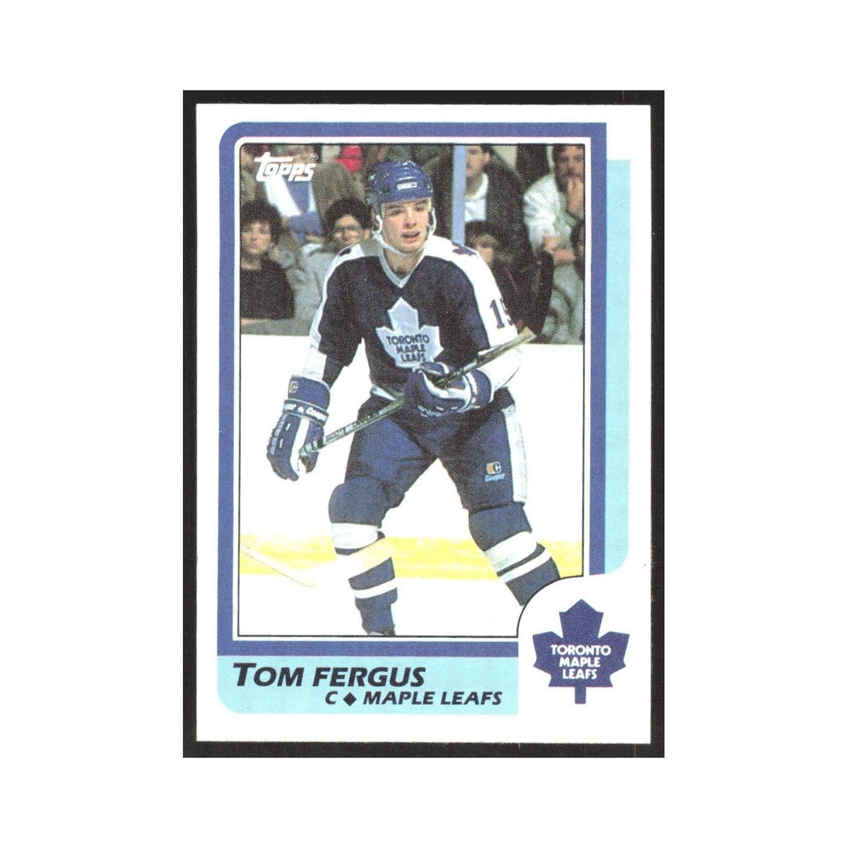 1986 Topps Tom Fergus Toronto Maple Leafs #84