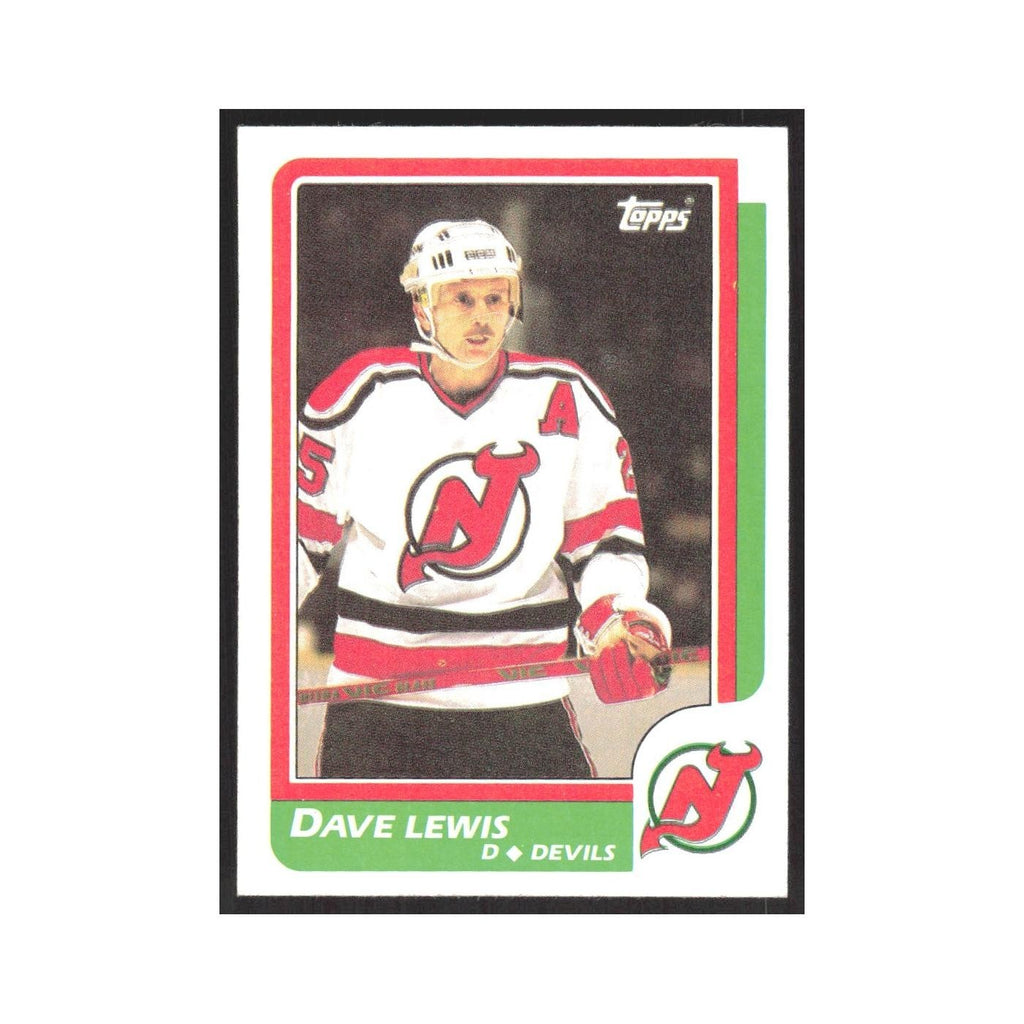 1986 Topps Dave Lewis New Jersey Devils #85