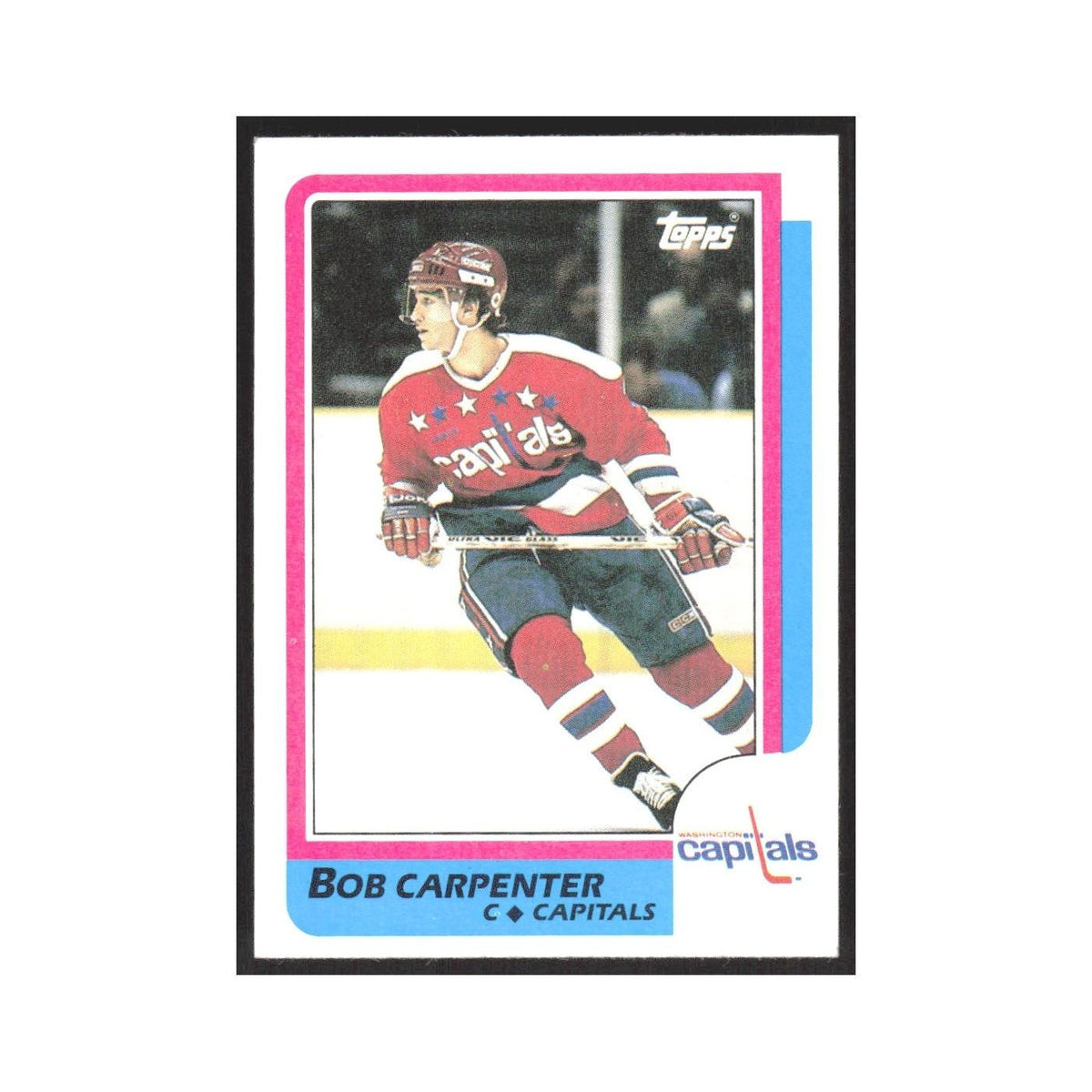 1986 Topps Bob Carpenter Washington Capitals #150