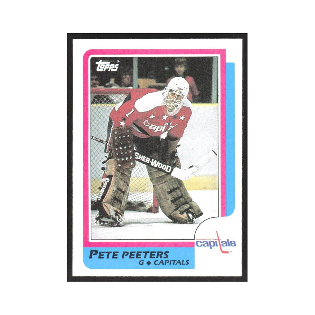 1986 Topps Pete Peeters Washington Capitals #77