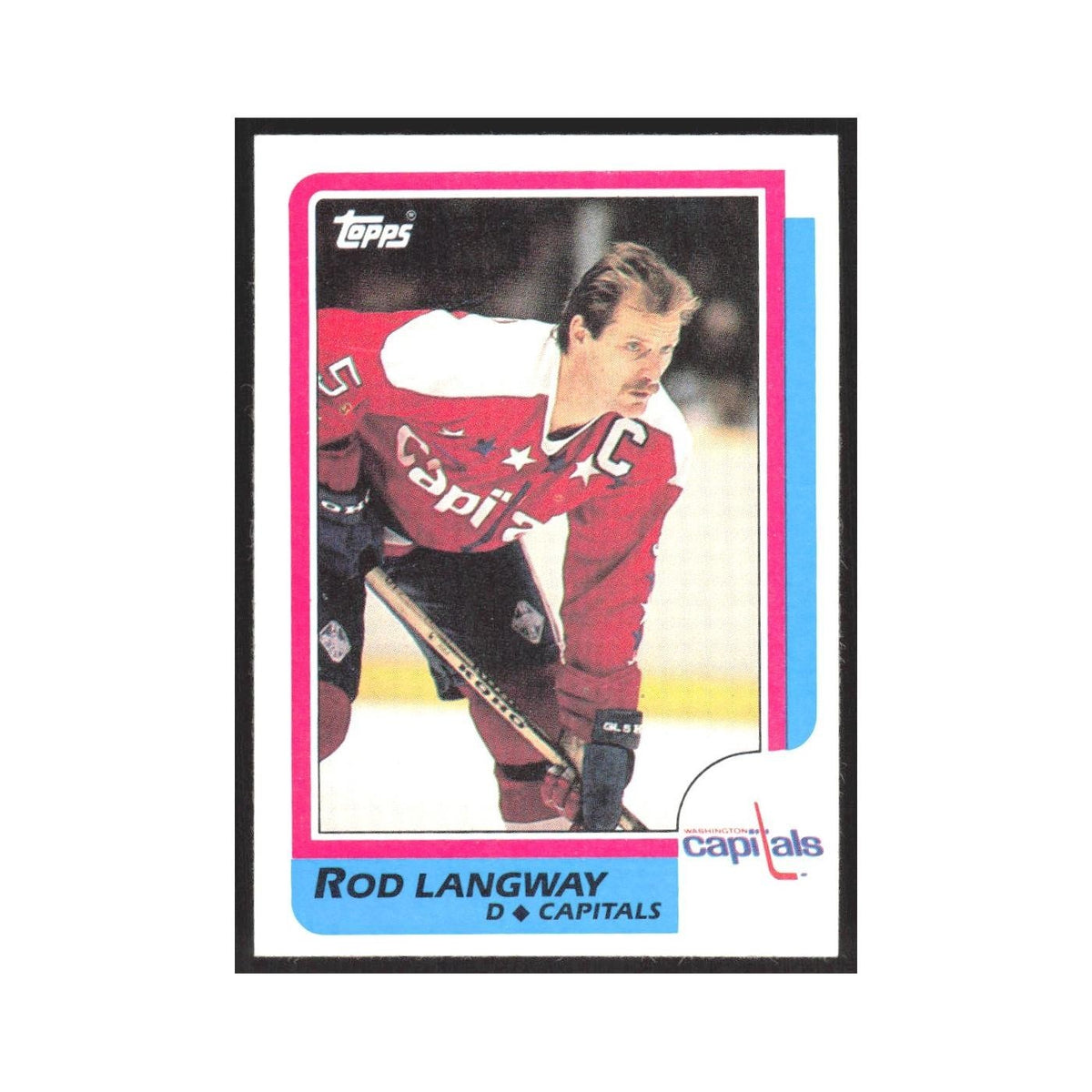 1986 Topps Rod Langway Washington Capitals #164