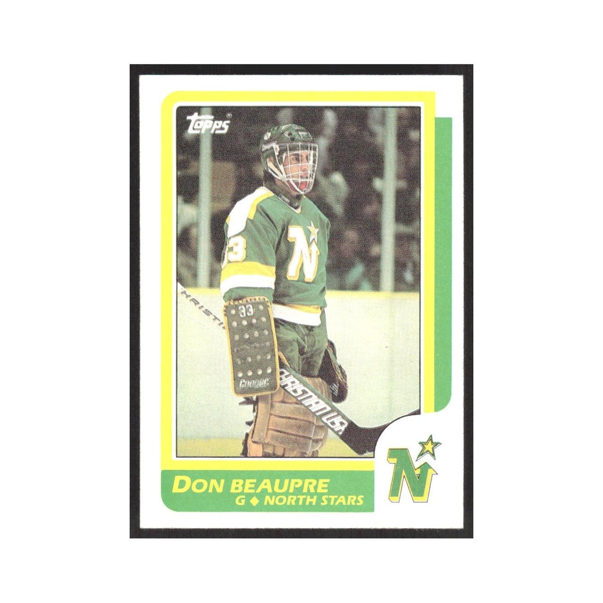 1986 Topps Don Beaupre Minnesota North Stars #89